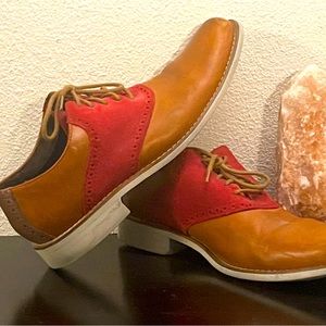 Cole Haan 10.5 Red suede Oxford
